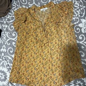 Women’s Floral Blouse with Bow